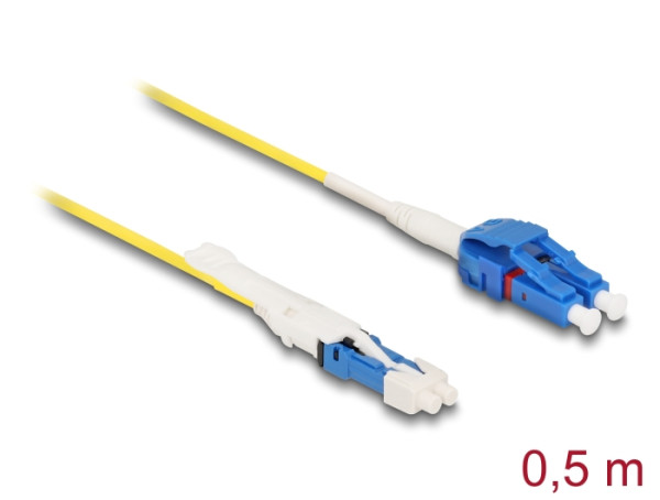 DeLOCK LWL Kabel CS Stecker zu LC Duplex UPC Singlemode G657A2 / OS2 Uniboot 1 m (88291)