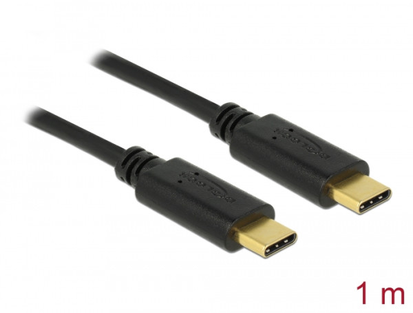 DeLOCK 83323 USB Kabel USB 2.0 1 m USB C Schwarz (83323)