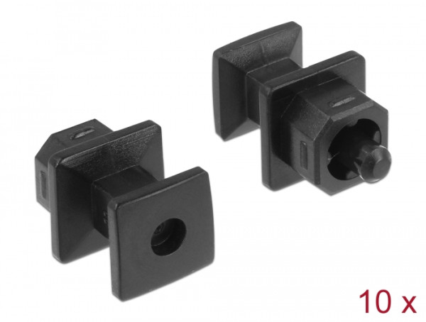 DeLOCK 64023 Steckdosensicherung Schwarz 10 Stücke (64023)