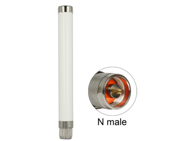 DeLOCK 89633 Netzwerk-Antenne Omnidirektionale Antenne N-Typ 1,89 dBi (89633)