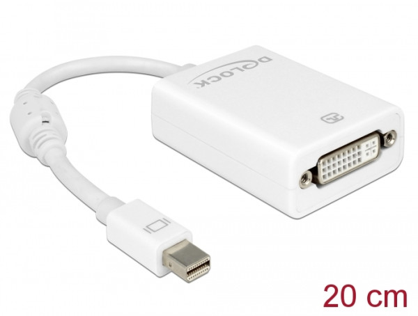 DeLOCK Adapter mini Displayport / DVI FM 0,18 m Weiß (65129)