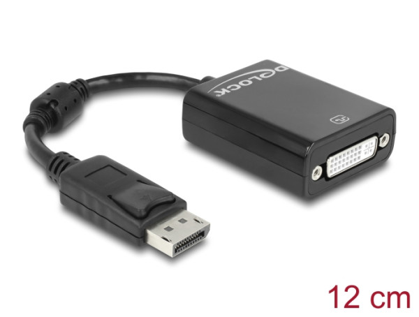 DeLOCK 61847 Videokabel-Adapter 0,125 m DisplayPort DVI-I Schwarz (61847)