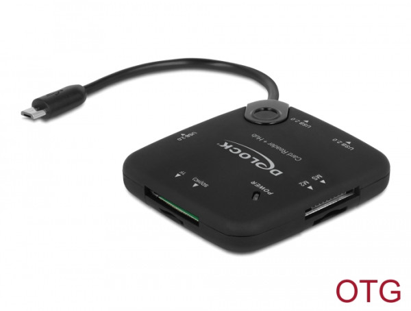 DeLOCK 65529 Kartenleser USB 2.0 Schwarz (65529)