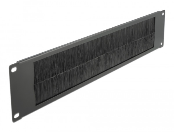 DeLOCK 19″ Kabelmanagement Bürstenleiste 2 HE schwarz (66482)