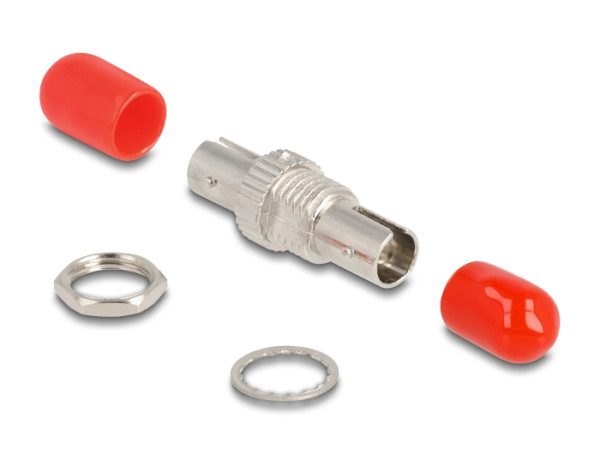 DeLOCK LWL Kupplung ST Simplex Buchse zu ST Simplex Buchse Metall (86835)