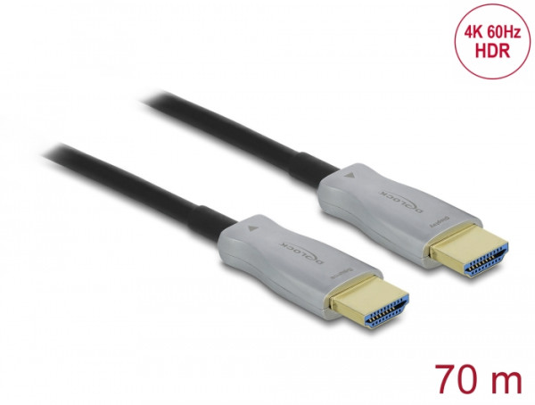 DeLOCK Aktives Optisches Kabel HDMI 4K 60 Hz 70 m (84136)