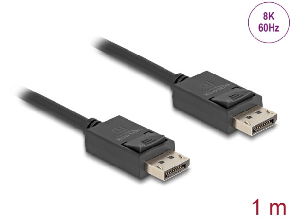 DeLOCK DisplayPort Kabel 8K 60 Hz 40 Gbps 1 m (80492)