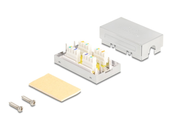 DeLOCK 86419 Netzwerkanschlussdose Cat6 Metallisch (86419)