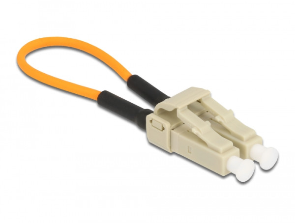 DeLOCK LWL Loopback Adapter LC / OM1 Multimode beige (86925)