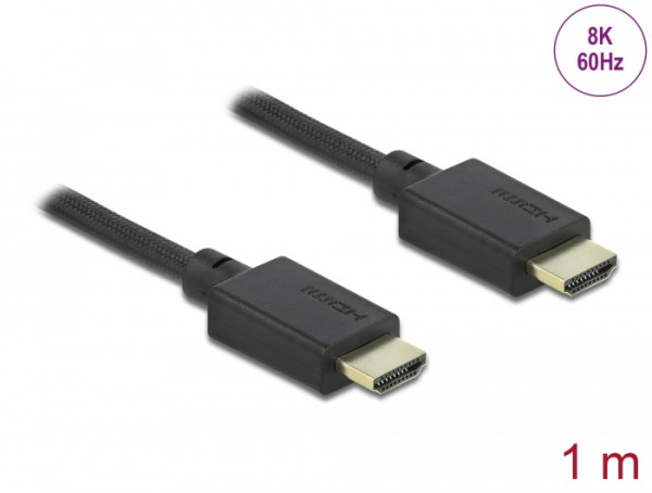 DeLOCK High Speed HDMI Kabel 48 Gbps 8K 60 Hz 1 m (85387)