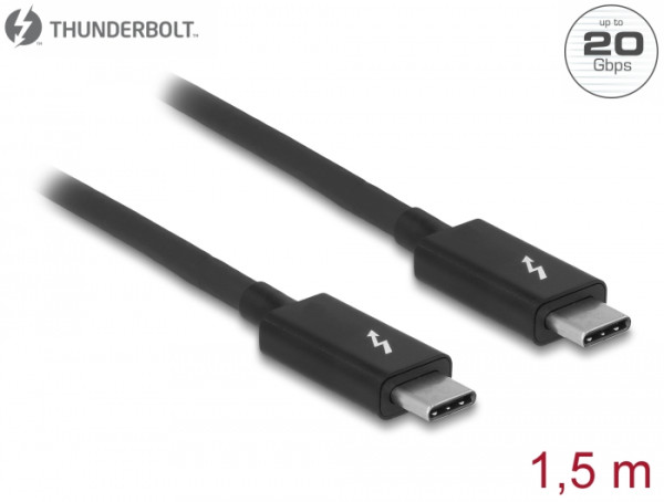 DeLOCK 84846 USB Kabel USB 3.2 Gen 2 3.1 Gen 2 1,5 m USB C Schwarz (84846)
