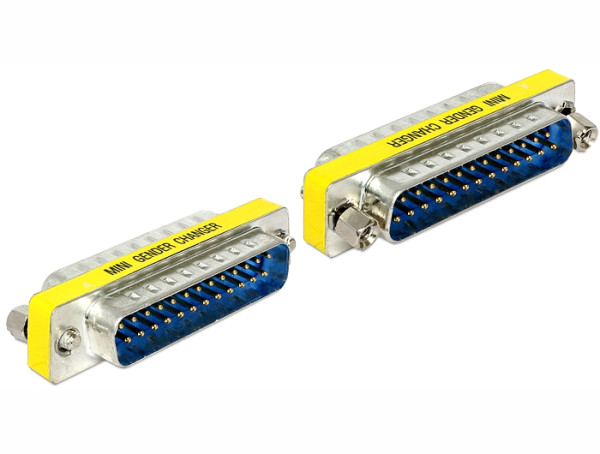 DeLOCK 65482 Kabeladapter Sub-D 25 Blau, Silber, Gelb (65482)