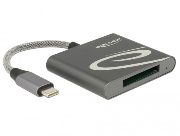 DeLOCK 91746 Kartenleser USB 3.2 Gen 1 3.1 Gen 1 Type-C Anthrazit (91746)