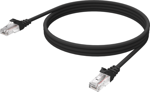 Vision TC-1MCAT6-BL Netzwerkkabel Schwarz 1 m Cat6 U/UTP UTP (TC 1MCAT6/BL)