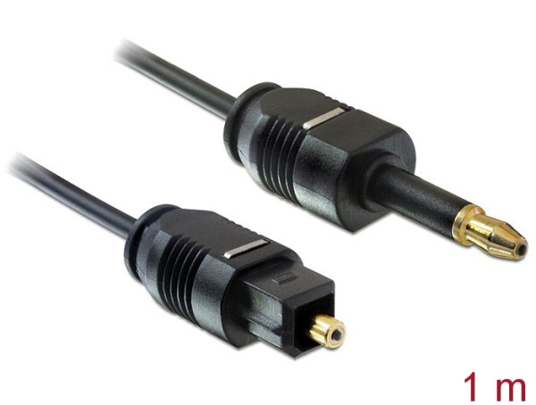 DeLOCK 1m Toslink Audio-Kabel Mini-TOSLINK Schwarz (82875)