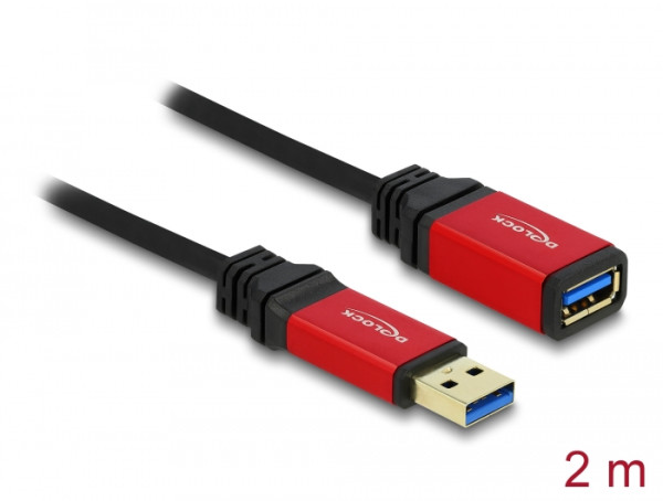DeLOCK 2.0m USB 3.0 A USB Kabel USB 3.2 Gen 1 3.1 Gen 1 2 m USB A (82753)