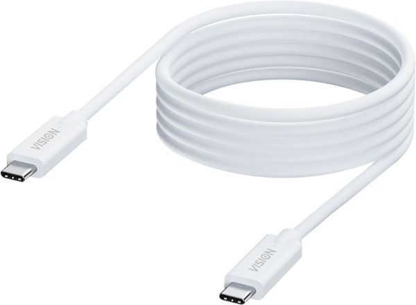 Vision TC 4MUSBC USB Kabel USB 3.2 Gen 2 3.1 Gen 2 4 m USB C Weiß (TC 4MUSBC)
