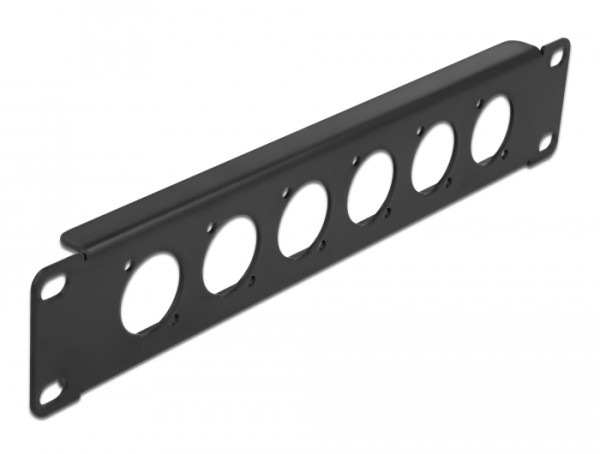 DeLOCK 10″ D-Typ Patchpanel 6 Port schwarz (86501)