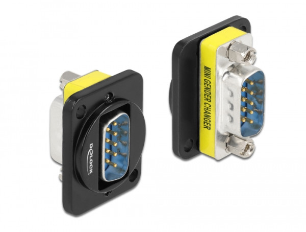 DeLOCK D-Typ Modul DB9 Stecker zu DB9 Stecker (86706)