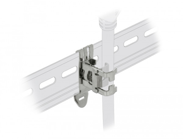 DeLOCK Schirmklemme für Hutschiene - Kabeldurchmesser 3 - 8 mm (66440)