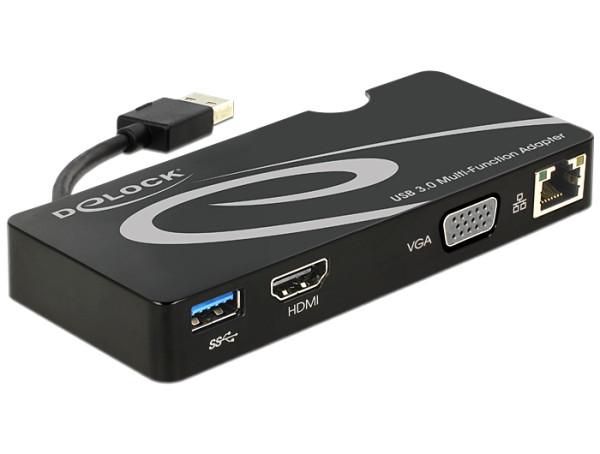 DeLOCK 62461 USB-Grafikadapter Schwarz (62461)