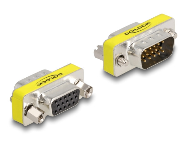 DeLOCK 65250 Kabeladapter VGA D-Sub Schwarz, Silber, Gelb (65250)
