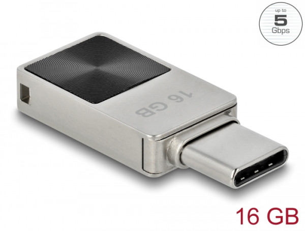 DeLOCK Mini USB 5 Gbps USB-C Speicherstick 16 GB - Metallgehäuse (54082)