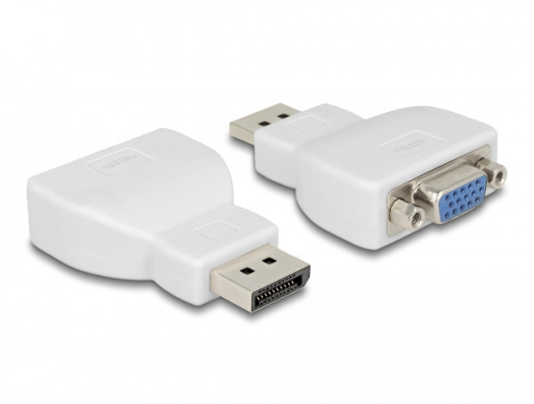 DeLOCK 65568 Kabeladapter DisplayPort VGA Weiß (65568)