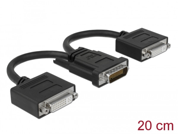 DeLOCK 65281 Videokabel-Adapter 0,2 m DMS 2 x DVI Schwarz (65281)