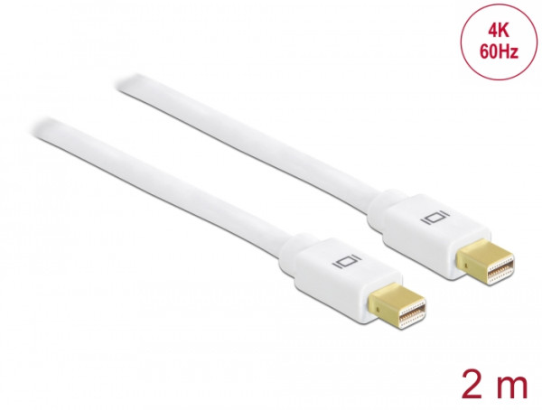 DeLOCK 82795 DisplayPort-Kabel 2 m Weiß (82795)