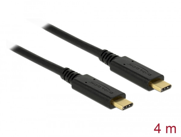 DeLOCK 85206 USB Kabel USB 2.0 4 m USB C Schwarz (85206)