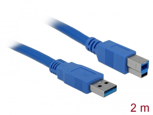 DeLOCK USB 3.0 Cable - 1.8m USB Kabel 1,8 m USB A USB B Blau (82434)
