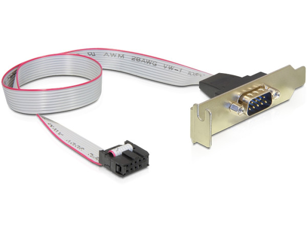 DeLOCK 89300 Serien-Kabel Grau 0,4 m DB9 9-p COM (89300)