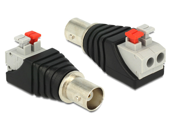 DeLOCK 65526 Kabeladapter BNC Schwarz, Silber (65526)