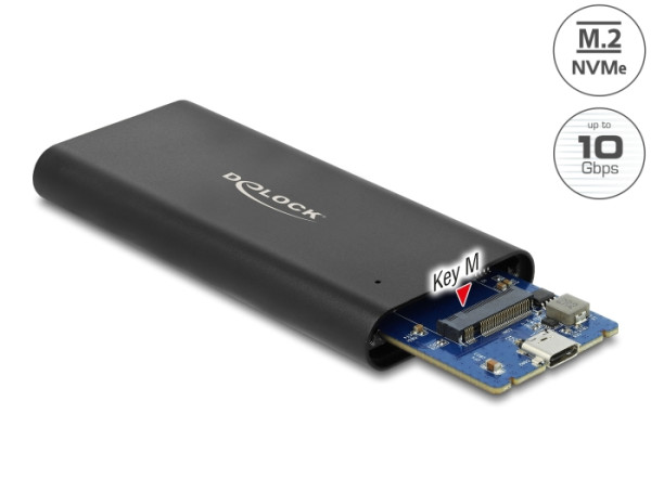 DeLOCK 42614 Speicherlaufwerksgehäuse SSD-Gehäuse Schwarz (42614)