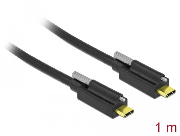 DeLOCK 83719 USB Kabel USB 3.2 Gen 2 3.1 Gen 2 1 m USB C Schwarz (83719)