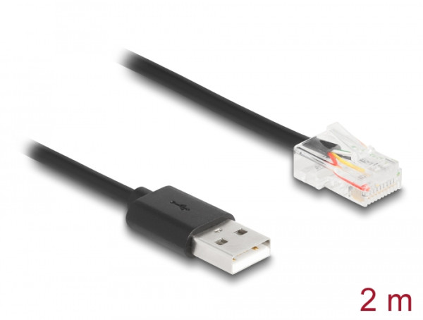 DeLOCK USV Kommunikationskabel USB 2.0 Typ-A zu USB RJ50 2 m (67016)