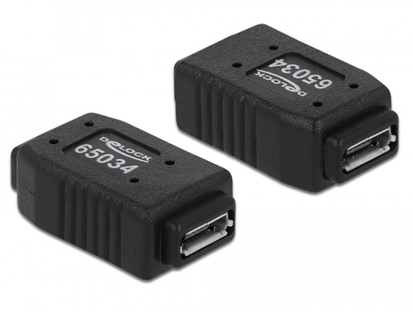DeLOCK Adapter USB micro-A+B Buchse zu USB micro-A+B Buchse (65034)