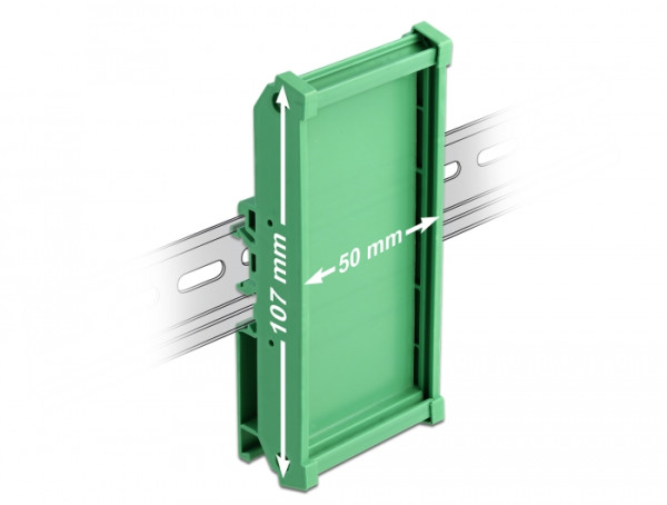 DeLOCK Platinenhalterung 107 mm für Hutschiene 5 cm lang (66572)