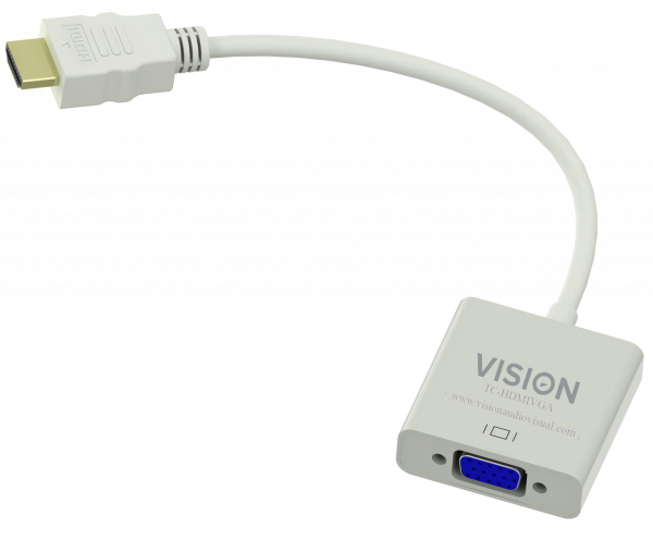 Vision TC-HDMIVGA Videokabel-Adapter VGA D-Sub HDMI Typ A Standard Weiß (TC-HDMIVGA)