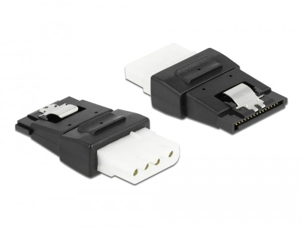 DeLOCK 65046 Kabeladapter 4pin Molex 15pin SATA Schwarz (65046)