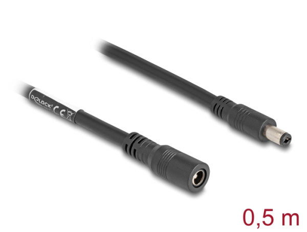 DeLOCK 83290 Stromkabel Schwarz 0,5 m (83290)