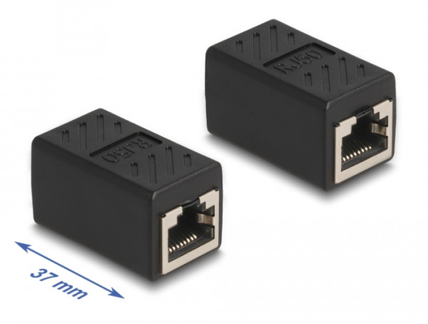 DeLOCK RJ50 Adapter Buchse zu Buchse schwarz (87991)