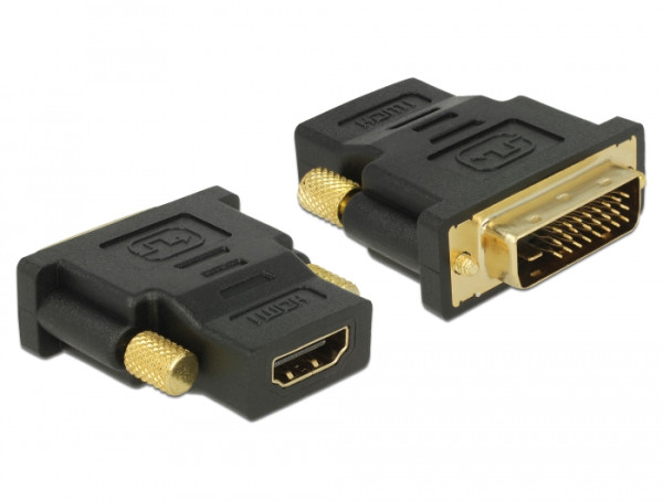 DeLOCK 65466 Kabeladapter DVI 24+1 HDMI Schwarz (65466)
