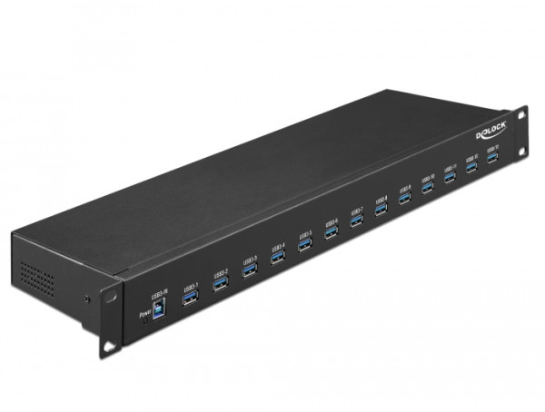 DeLOCK 64039 Schnittstellen-Hub USB 3.2 Gen 1 3.1 Gen 1 Type-B 5000 Mbit/s Schwarz (64039)