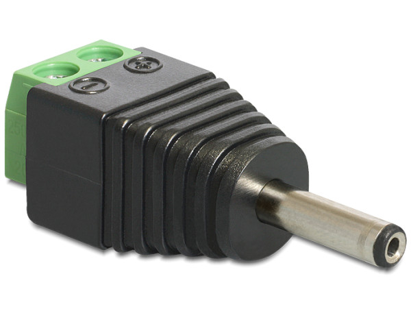 DeLOCK 65434 Kabeladapter DC 1.3 x 3.5 mm 2p Schwarz, Grün, Silber (65434)