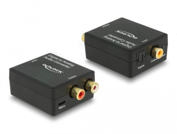 DeLOCK 63477 Audio-Konverter Schwarz (63477)
