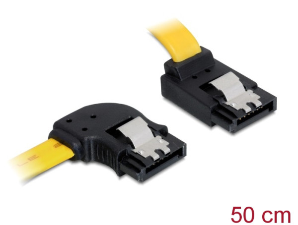 DeLOCK 0.5m SATA III SATA-Kabel 0,5 m Gelb (82837)