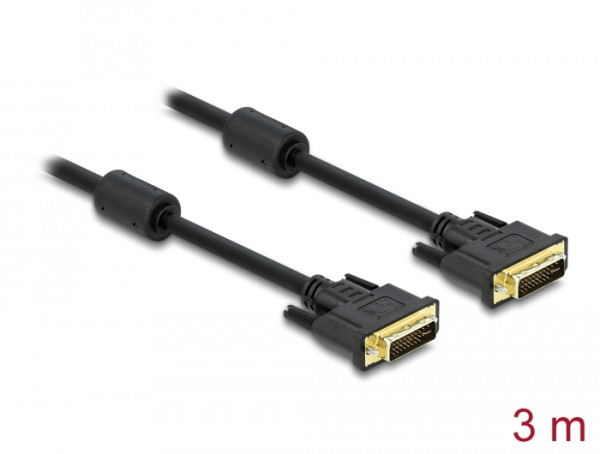DeLOCK 83112 DVI-Kabel 3 m DVI-I Schwarz (83112)