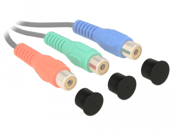 DeLOCK 60168 Hardwarebefestigungsabdeckung 10 Stücke Polyethylen Kappe (60168)